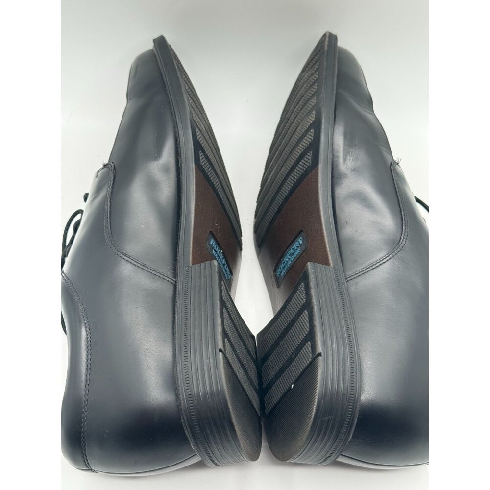 Rockport oxfort black leather mens lace up medium size 13 - Picture 5 of 10